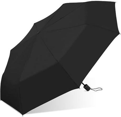 CHABY International The Weather Station Auto Open Compact Folding Umbrella - Black, 42"-082815803946-LR-179589-1-LR eShop