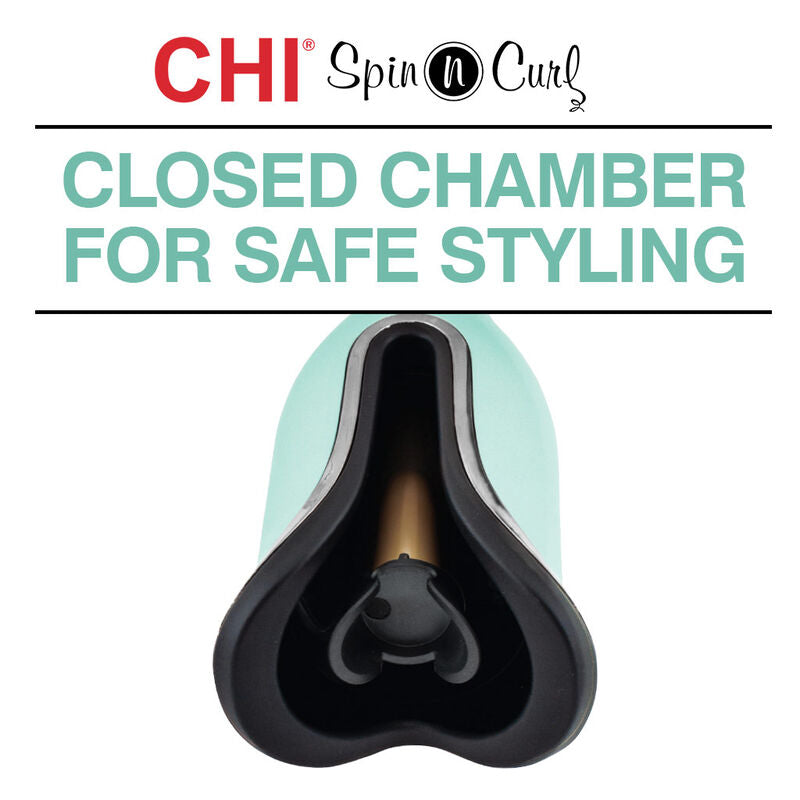 CHI Mint Green Ceramic Spin N Curl, 1 inch-813843041921-LR-346405-4-LR eShop