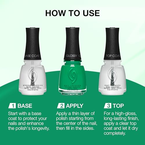 china glaze Nail Lacquer, Glossy Finish - Emerald Bae-019965385329-LR-360524-7-LR eShop