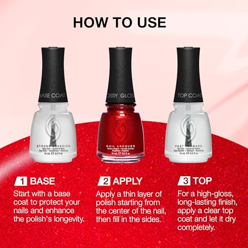 china glaze Nail Lacquer, Glossy Finish - Red Pearl-019965410625-LR-360544-7-LR eShop