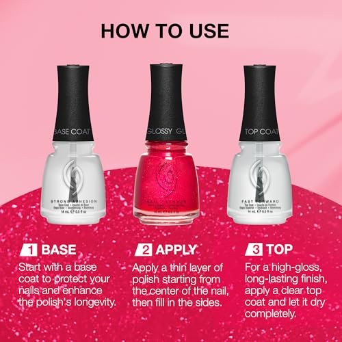 china glaze Nail Lacquer, Glossy Finish - Strawberry Fields-019965410786-LR-360547-7-LR eShop