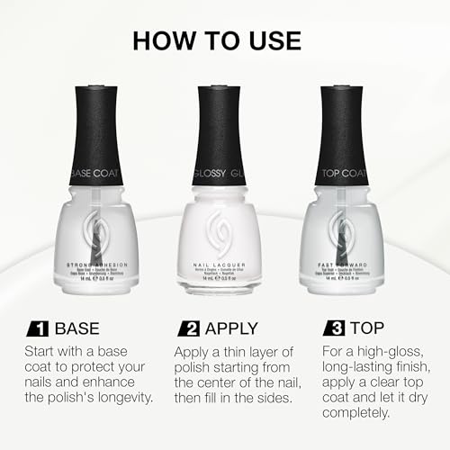 china glaze Nail Lacquer, Glossy Finish - White On White-019965430579-LR-360552-7-LR eShop