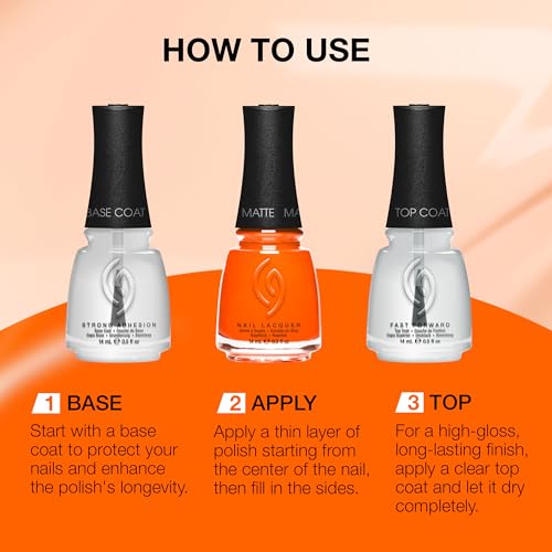 china glaze Nail Lacquer, Matte Finish - Orange Knockout-019965410519-LR-360541-7-LR eShop