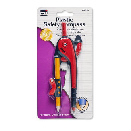 CLi Plastic Safety Compass With Pencil - Assorted-026487803705-LR-291933-1-LR eShop