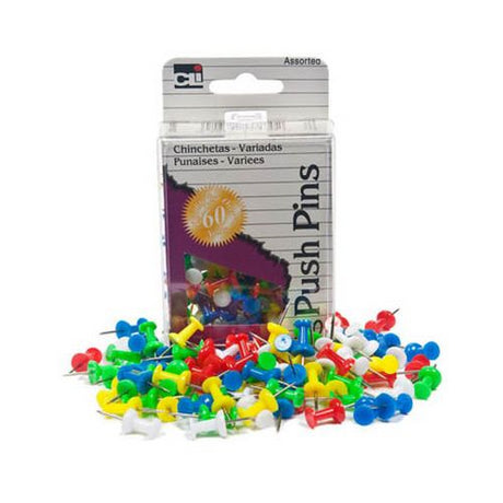 CLi Push Pins - Assorted, 100 count-026487902002-LR-140537-2-LR eShop