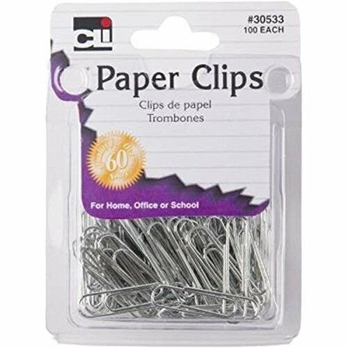 CLi Standard Paper Clips - Size 1, 100 count-026487305339-LR-295578-1-LR eShop
