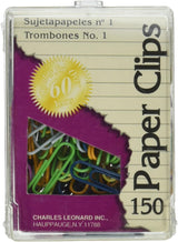 CLi Vinyl Coated Standard Paper Clips With Reusable Box - Assorted Brights, 150 count-026487790333-LR-140539-1-LR eShop