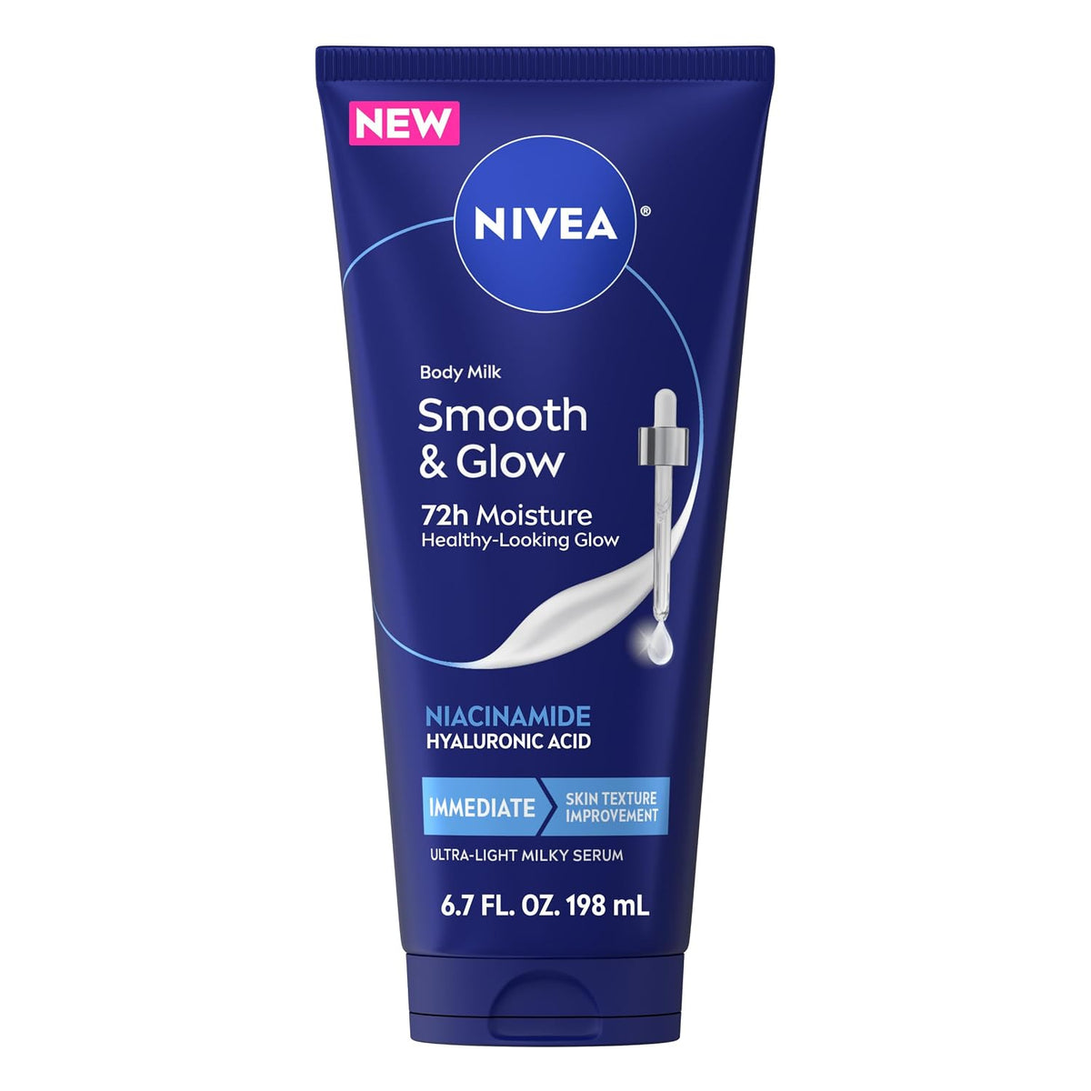 Click to see full view NIVEA Body Milk Smooth and Glow Ultra-Light Milky Serum, 6.7 oz-072140043315-LR-364201-1-LR eShop