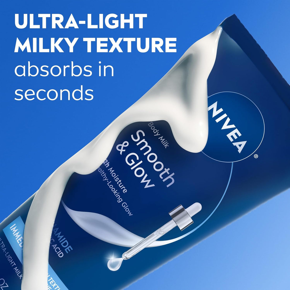 Click to see full view NIVEA Body Milk Smooth and Glow Ultra-Light Milky Serum, 6.7 oz-072140043315-LR-364201-6-LR eShop