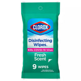 CLOROX Disinfecting To Go Travel Wipes - Fresh, 9 Count-044600016658-LR-358752-1-LR eShop