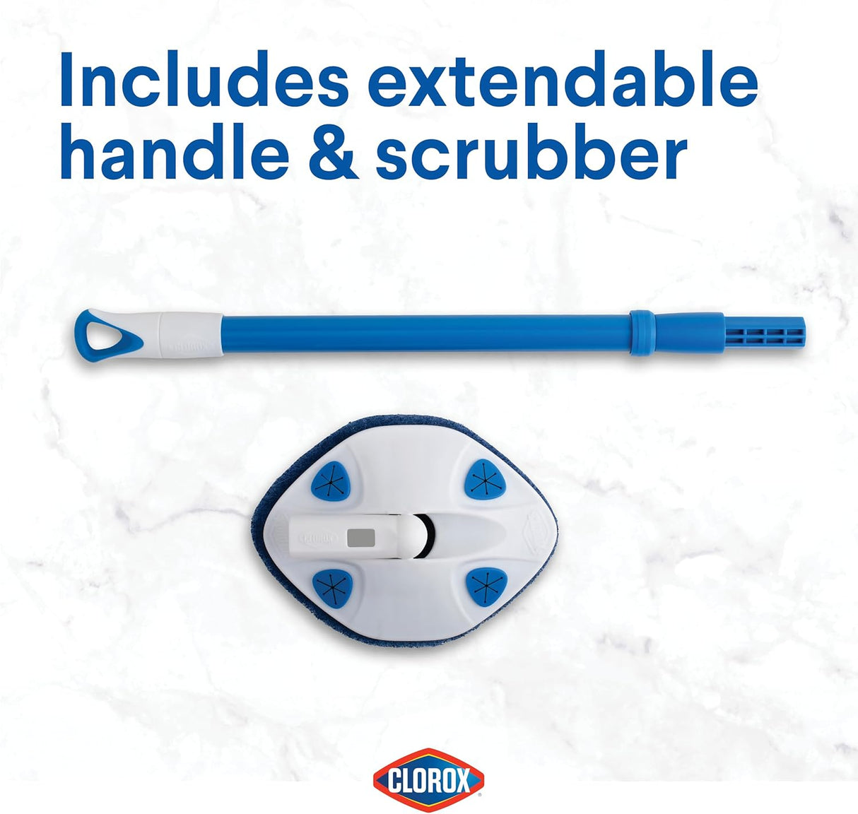 CLOROX Extendable Tub & Tile Scrubber - Blue-070982002712-LR-349290-10-LR eShop