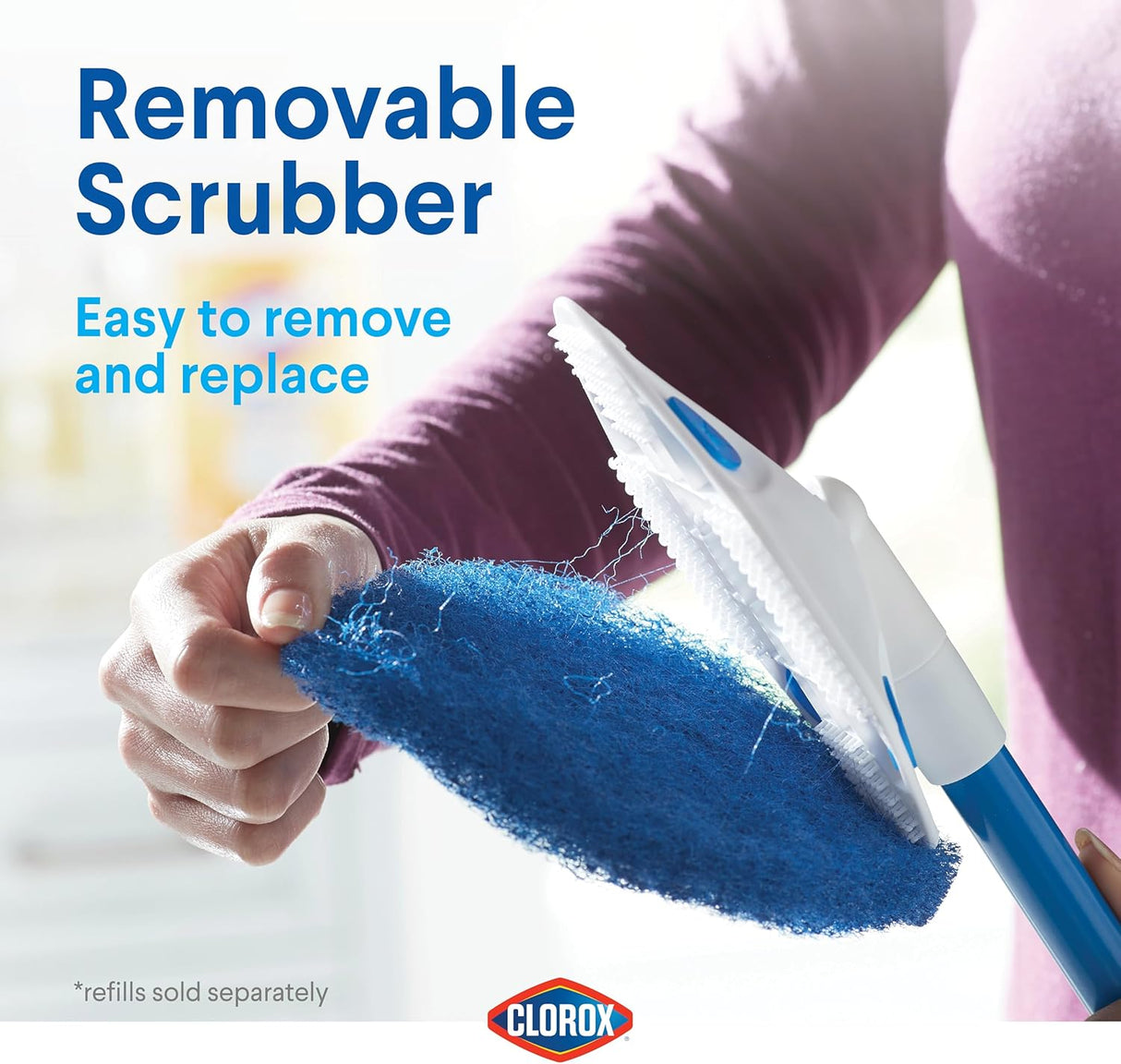 CLOROX Extendable Tub & Tile Scrubber - Blue-070982002712-LR-349290-12-LR eShop