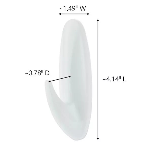 Command Large Designer Wall Hook - White, 1 Hook + 2 Strips-051131921290-LR-212630-2-LR eShop