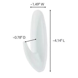 Command Large Designer Wall Hook - White, 1 Hook + 2 Strips-051131921290-LR-212630-2-LR eShop
