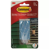 Command Large Outdoor Window Hook - Clear, 1 Hook + 2 Strips-051141372884-LR-273063-1-LR eShop