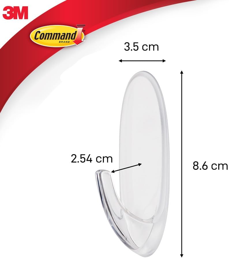 Command Large Single Hook - Clear, 1 Hook + 2 Strips-051141365190-LR-273037-3-LR eShop
