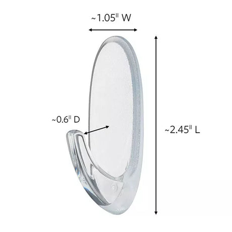 Command Medium Decorative Wall Hooks - Clear, 2 Hooks + 4 Strips-051141347042-LR-273040-2-LR eShop