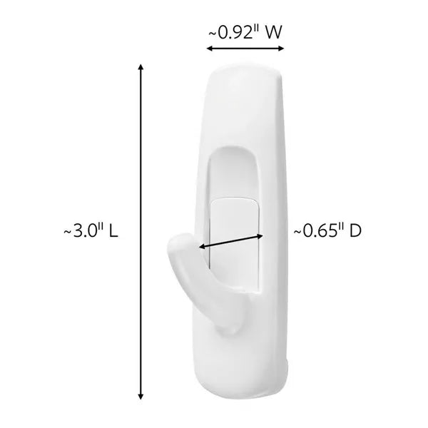 Command Medium Utility Wall Hook - White, 6 Hooks + 12 Strips-051131949379-LR-212657-2-LR eShop