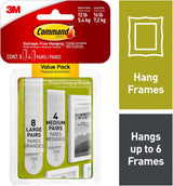 Command Picture Hanging Strip Value Pack - Medium & Large, 12 pairs-051141369952-LR-352664-2-LR eShop