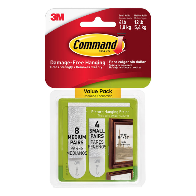 Command Picture Hanging Strip Value Pack - Small & Medium, 12 pairs-051131949263-LR-212650-1-LR eShop