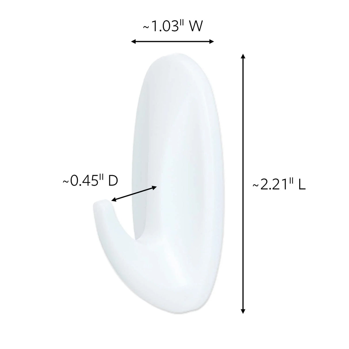 Command Small Designer Wall Hooks - White, 2 Hooks + 4 Strips-051131769090-LR-179627-3-LR eShop