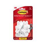Command Small Utility Wall Hook - White, 6 Hooks + 12 Strips-051131949430-LR-212660-1-LR eShop