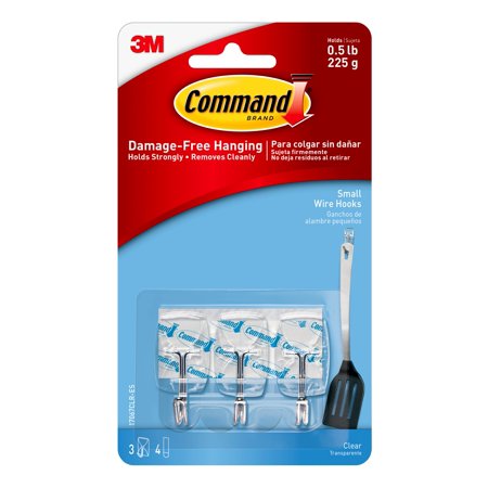 Command Small Wire Wall Hooks - Clear, 3 Hooks + 4 Strips-051141347011-LR-273051-1-LR eShop
