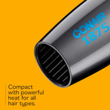 CONAIR 1875 Watt Compact Blow Dryer with Folding Handle - Gray-074108007469-LR-163806-6-LR eShop