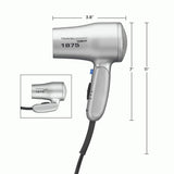 CONAIR 1875 Watt Compact Dual Voltage Travel Hair Dryer with Folding Handle - Grey-074108190499-LR-101923-3-LR eShop