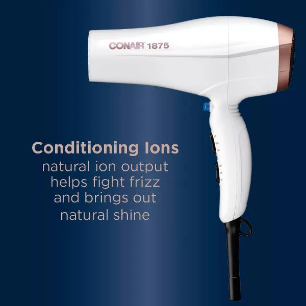 CONAIR 1875 Watt Double Ceramic Hair Dryer - White-074108392695-LR-343661-4-LR eShop