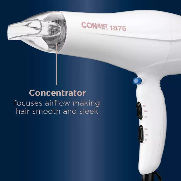 CONAIR 1875 Watt Double Ceramic Hair Dryer - White-074108392695-LR-343661-7-LR eShop
