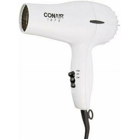 CONAIR 1875 Watt Mid-Size Styler Hair Dryer - White-074108196613-LR-223077-2-LR eShop