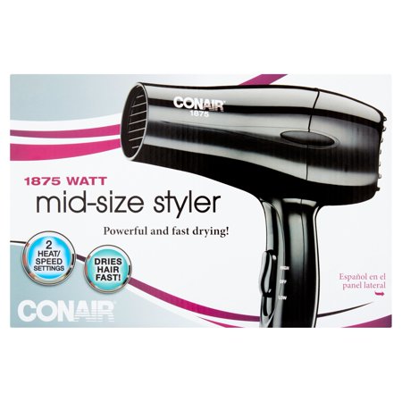 CONAIR 1875 Watt Mid Size Turbo Dryer - Black-074108271112-LR-300880-1-LR eShop