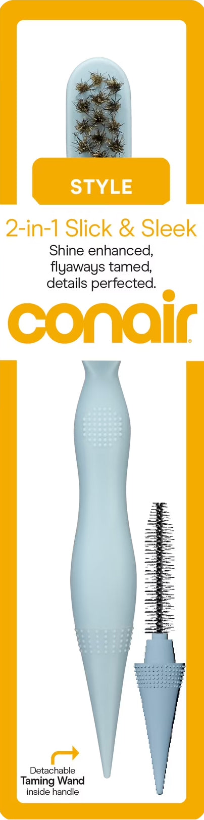 CONAIR 2-in-1 Slick & Sleek Brush With Detachable Taming Wand - Blue-074108866868-LR-363650-1-LR eShop