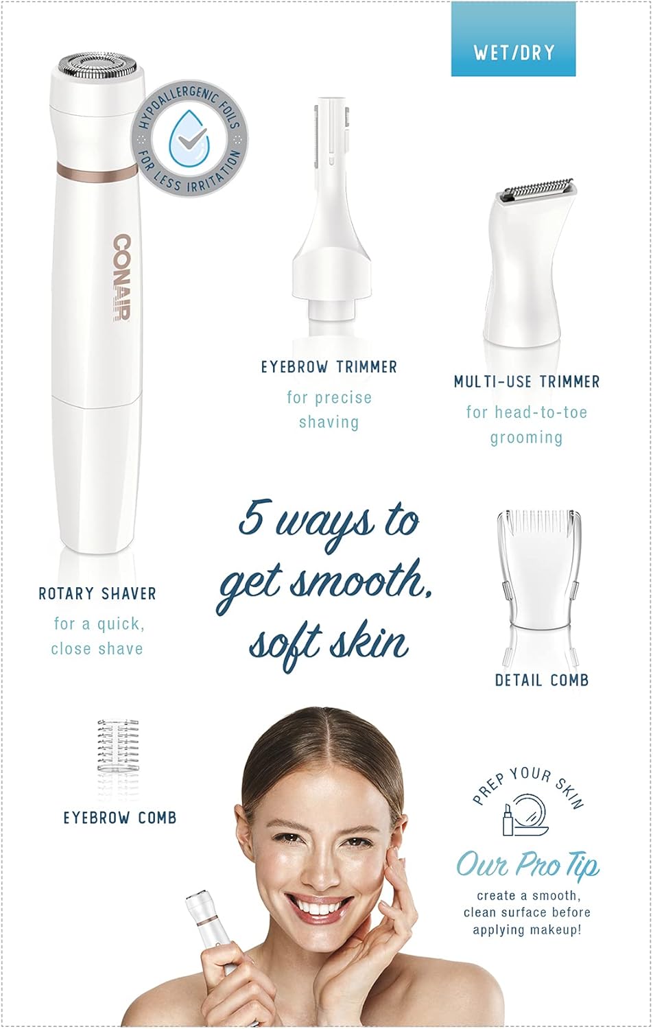 CONAIR All-In-1 Facial Hair Removal for Women-074108385697-LR-361089-7-LR eShop