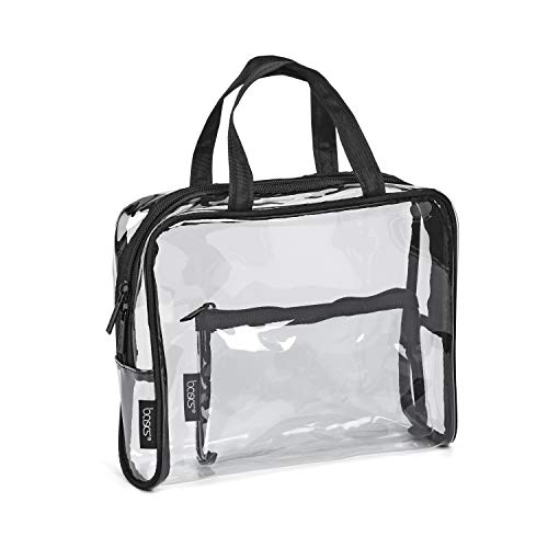 CONAIR basics PVC Weekender Toiletry Kit - Black and Clear, 2 piece-079642034025-LR-330313-3-LR eShop
