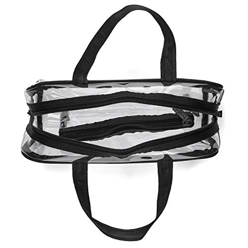 CONAIR basics PVC Weekender Toiletry Kit - Black and Clear, 2 piece-079642034025-LR-330313-4-LR eShop