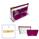 CONAIR Clutch 2 Piece Cosmetic Bag - Berry-079642320586-LR-357081-2-LR eShop