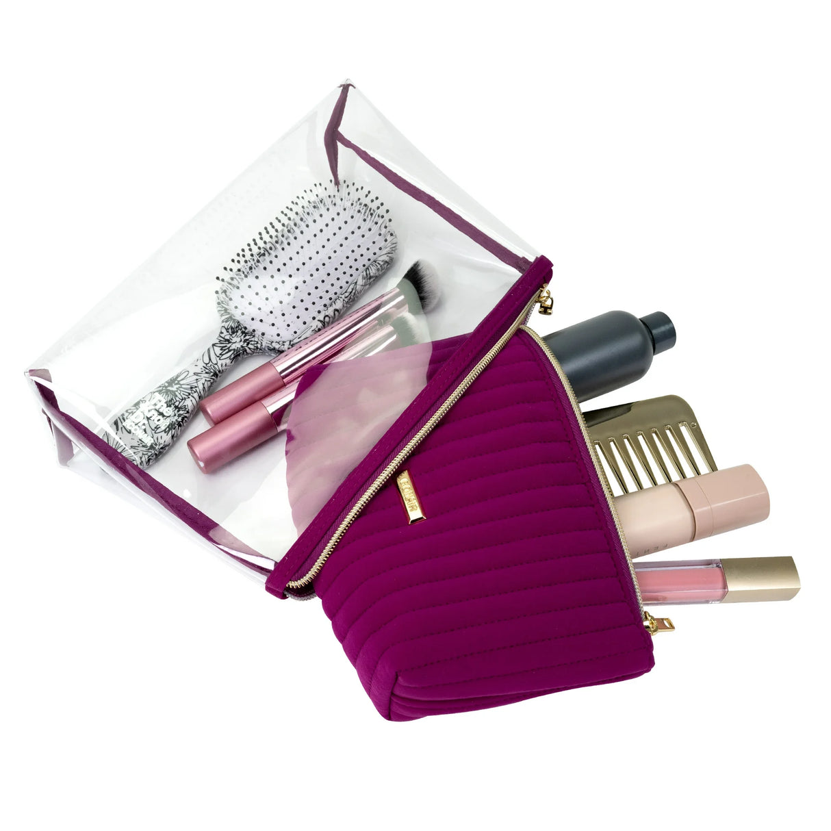 CONAIR Clutch 2 Piece Cosmetic Bag - Berry-079642320586-LR-357081-7-LR eShop