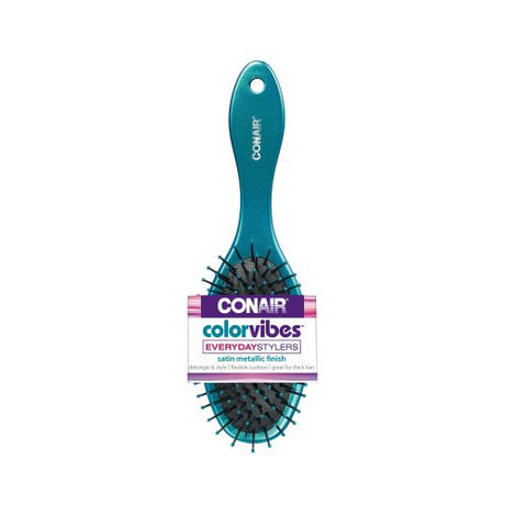 CONAIR Colorvibes Everyday Stylers Oval Cushion Hair Brush - Assorted-074108887405-LR-206821-2-LR eShop