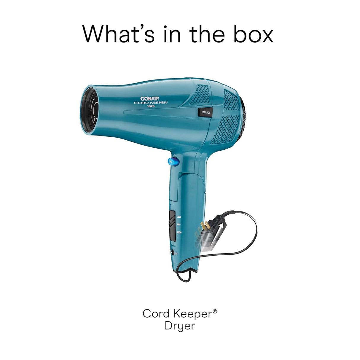 CONAIR Cord-Keeper Folding Dryer, 1875 Watt-074108268921-LR-361095-10-LR eShop