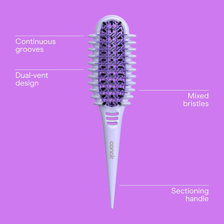 CONAIR Curl Define Pro Detangler Brush for Curly Hair - Purple-074108957252-LR-362552-2-LR eShop