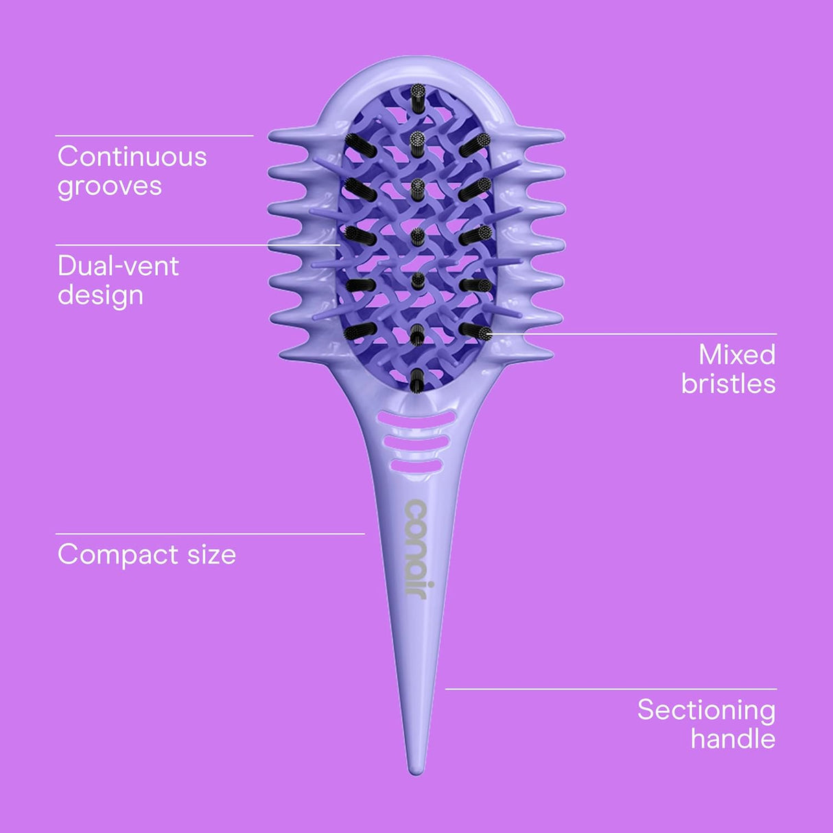 CONAIR Curl Define Pro Mini Detangler Brush for Loose Curls - Purple-074108956873-LR-362550-2-LR eShop