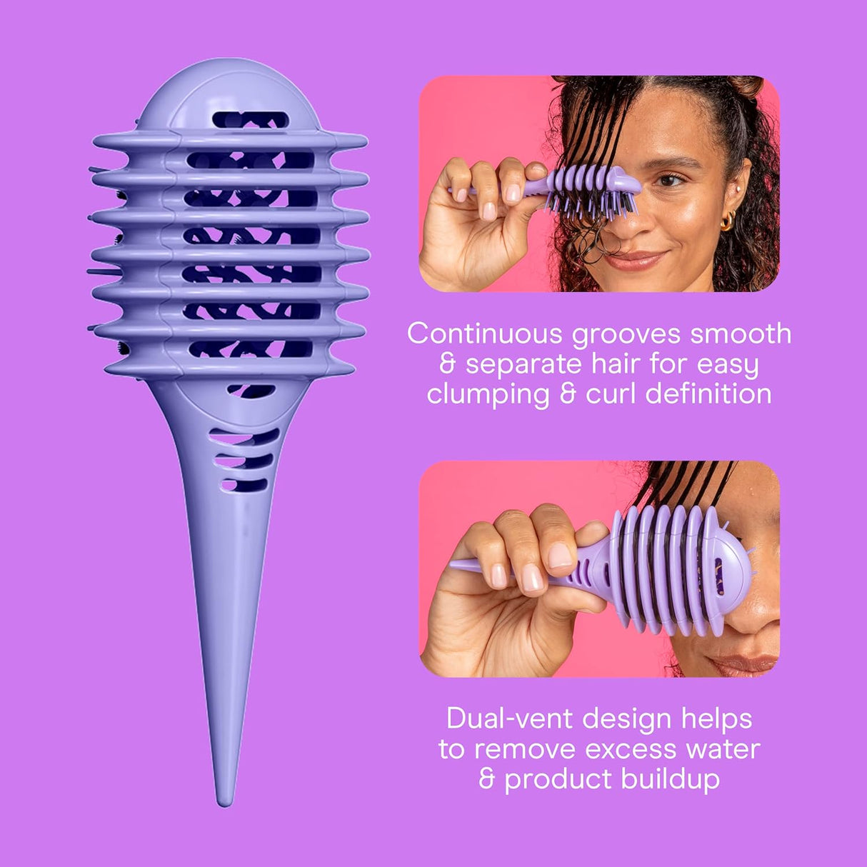 CONAIR Curl Define Pro Mini Detangler Brush for Loose Curls - Purple-074108956873-LR-362550-3-LR eShop