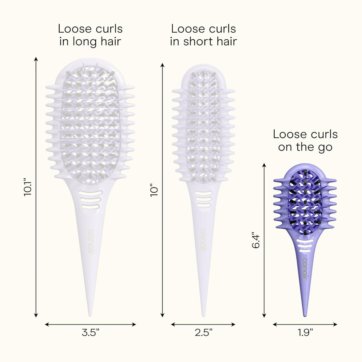CONAIR Curl Define Pro Mini Detangler Brush for Loose Curls - Purple-074108956873-LR-362550-8-LR eShop