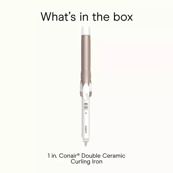 CONAIR Double Ceramic Curling Iron - Rose Gold, 1"-074108376275-LR-325332-11-LR eShop