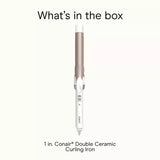 CONAIR Double Ceramic Curling Iron - Rose Gold, 1"-074108376275-LR-325332-11-LR eShop