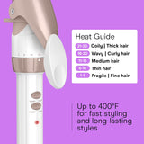 CONAIR Double Ceramic Curling Iron - Rose Gold, 1.25"-074108376282-LR-325333-5-LR eShop