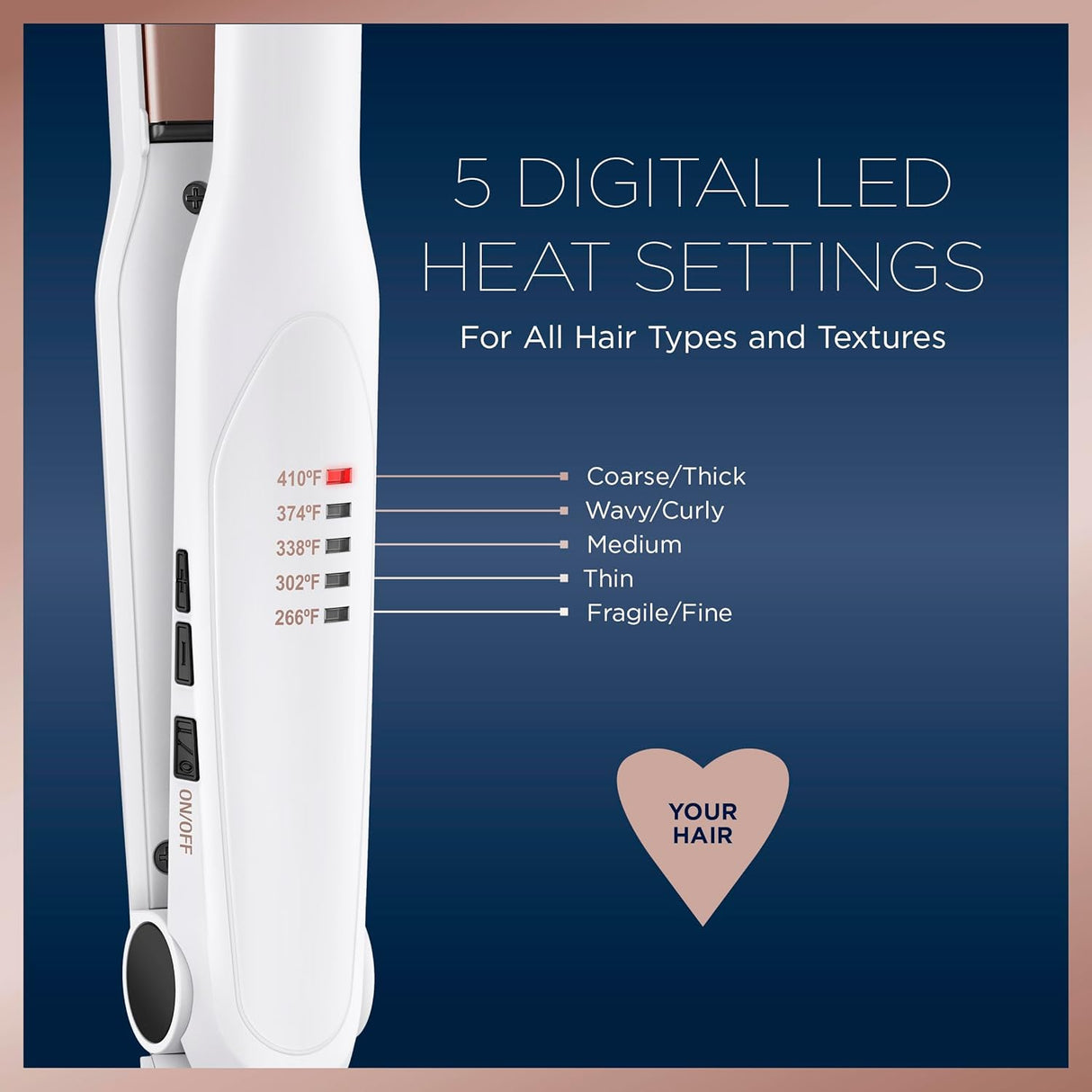 CONAIR Double Ceramic Flat Iron, 1/2"-074108500281-LR-361100-3-LR eShop
