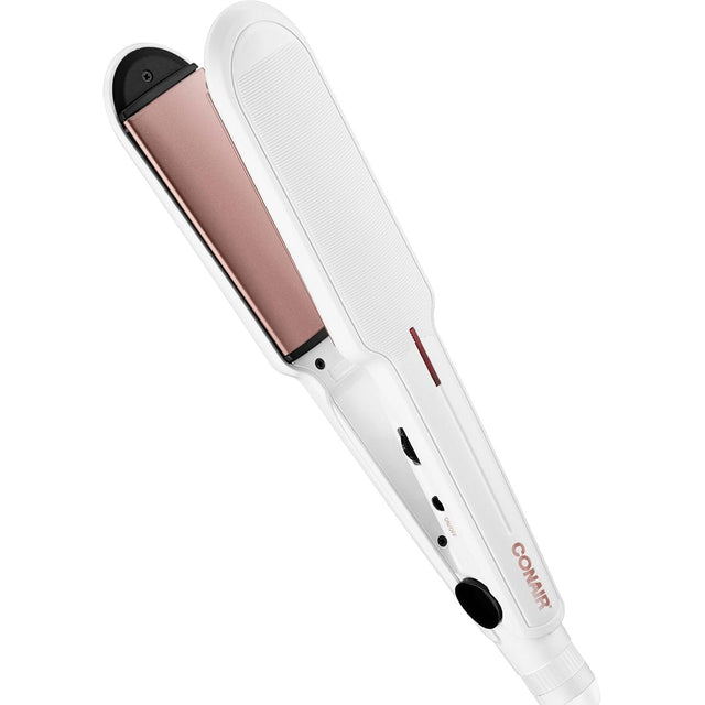 CONAIR Double Ceramic Flat Iron - White, 1.5"-074108312280-LR-340804-1-LR eShop